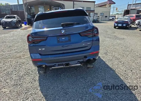 2022 BMW X3 xDrive30I из США, поврежденный, VIN WBX57DP04NN173645